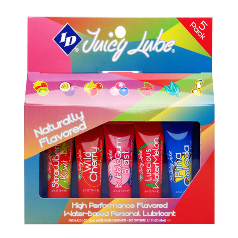 ID Juicy Lube 12g Assorted Tubes 5 Pack