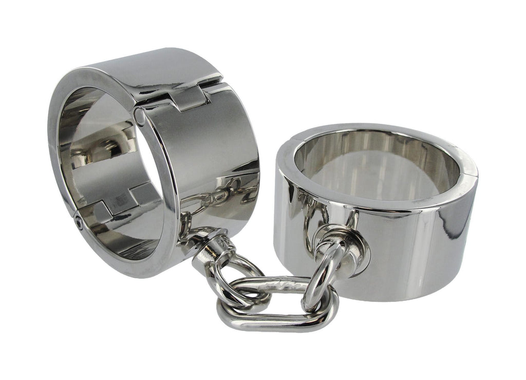 Chrome Wrist Shackles - MediumLarge