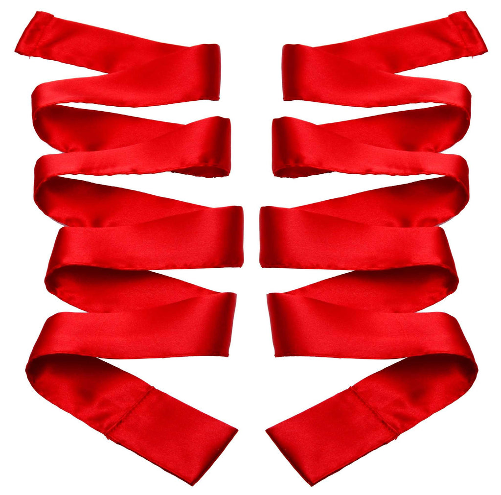 Scarlet Red Satin Sash Set