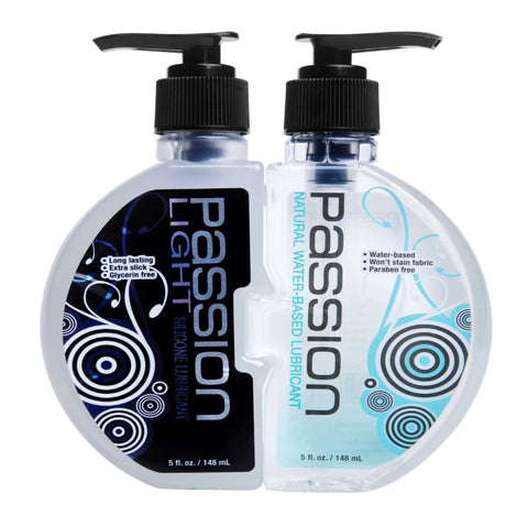Passion Natural Water Based and Silicone Blend Combo - 10 oz