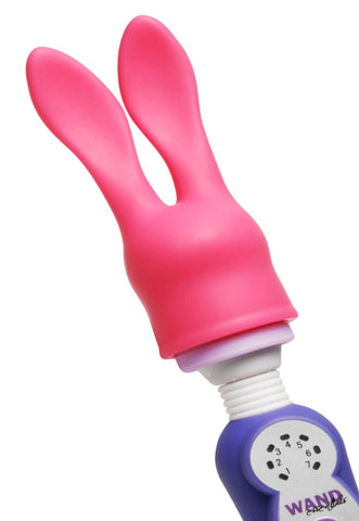 Silicone Bunny Attachment for Small Wand Massagers