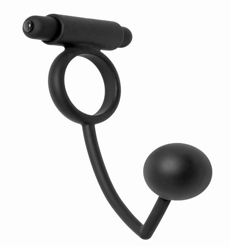 Odyssey Vibrating Cock Ring with Anal Stimulator