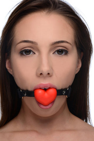 Heart Beat Silicone Heart Shaped Mouth Gag