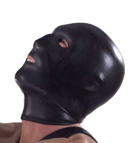 Black Hood with Eye Mouth and Nose Holes