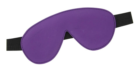 Blindfold Padded Leather - Purple and Black